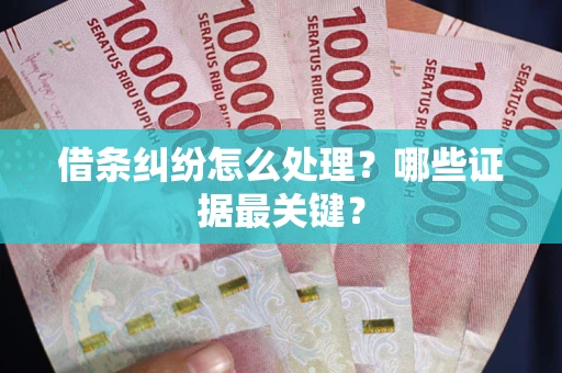 北京借条纠纷怎么处理？哪些证据最关键？