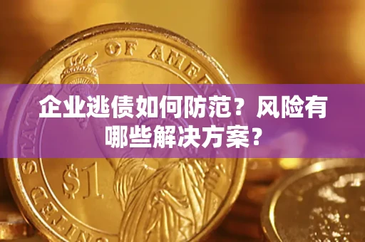 北京企业逃债如何防范？风险有哪些解决方案？