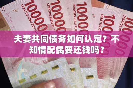 北京夫妻共同债务如何认定？不知情配偶要还钱吗？