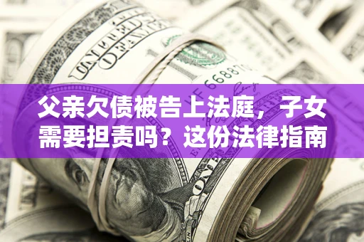 北京父亲欠债被告上法庭，子女需要担责吗？这份法律指南必须看完