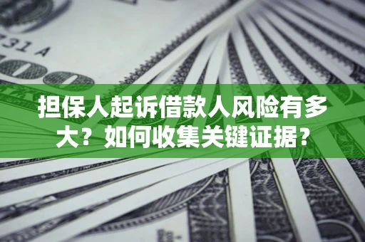 北京担保人起诉借款人风险有多大？如何收集关键证据？
