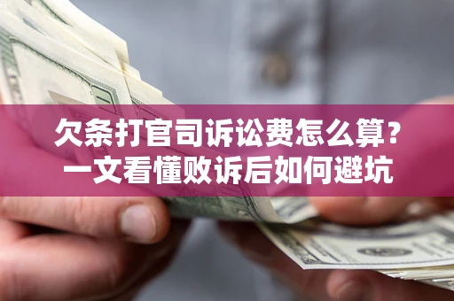 北京欠条打官司诉讼费怎么算？一文看懂败诉后如何避坑